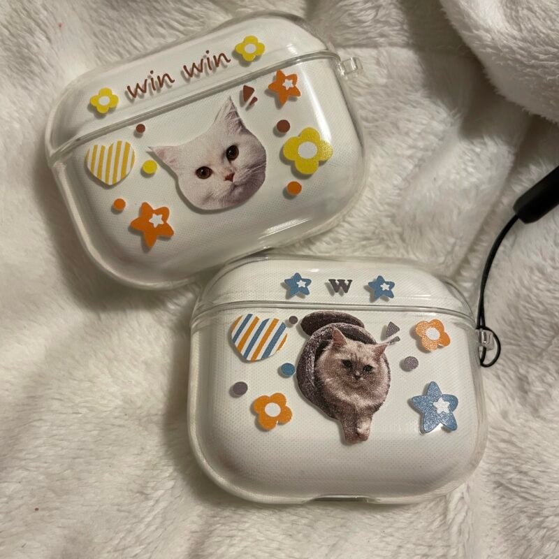 Custom Pet Portrait Airpods Case