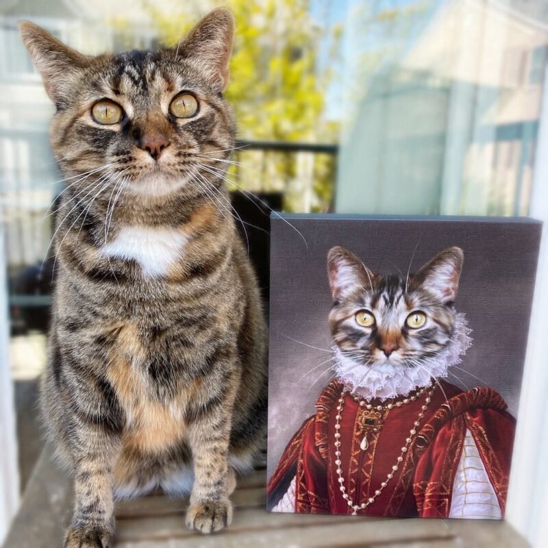 The Queen of Roses - Custom Pet Portraits